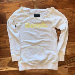 Bench Long White Sweater Size Small